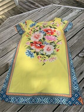 macaw cross stitch embroidered mini dress FARM Rio | Dresses | Farm Rio Macaw Cross Stitch Embroidered Mini Dressoff  White Size S